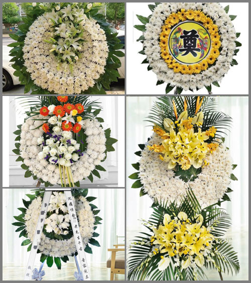 山东青岛平度市田庄镇刘戈庄村花圈速递